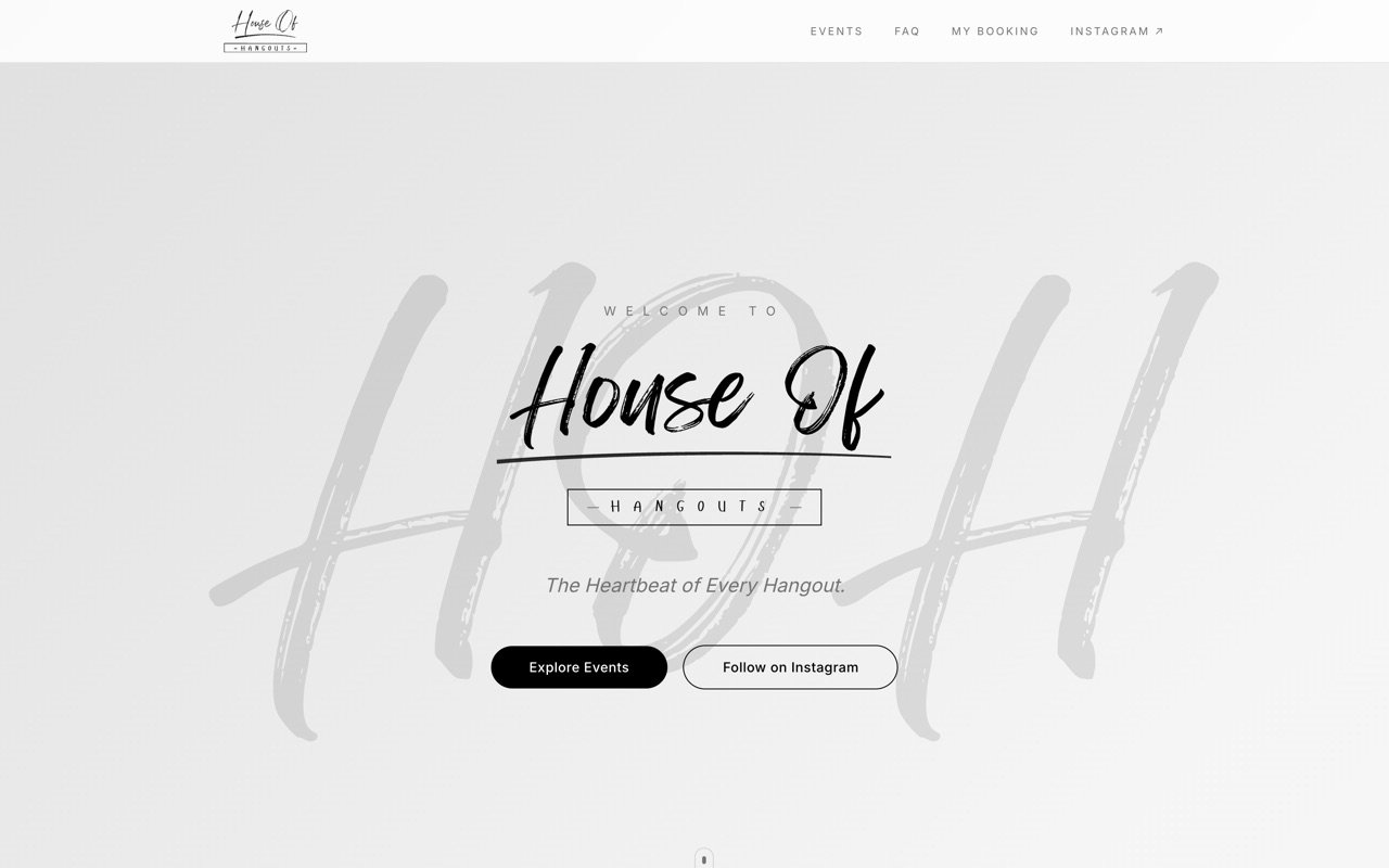 House of Hangouts — website preview